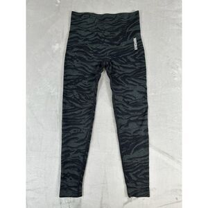 Gymshark Adapt Camo Seamless Leggings Grey Black Camouflage Women's Size M